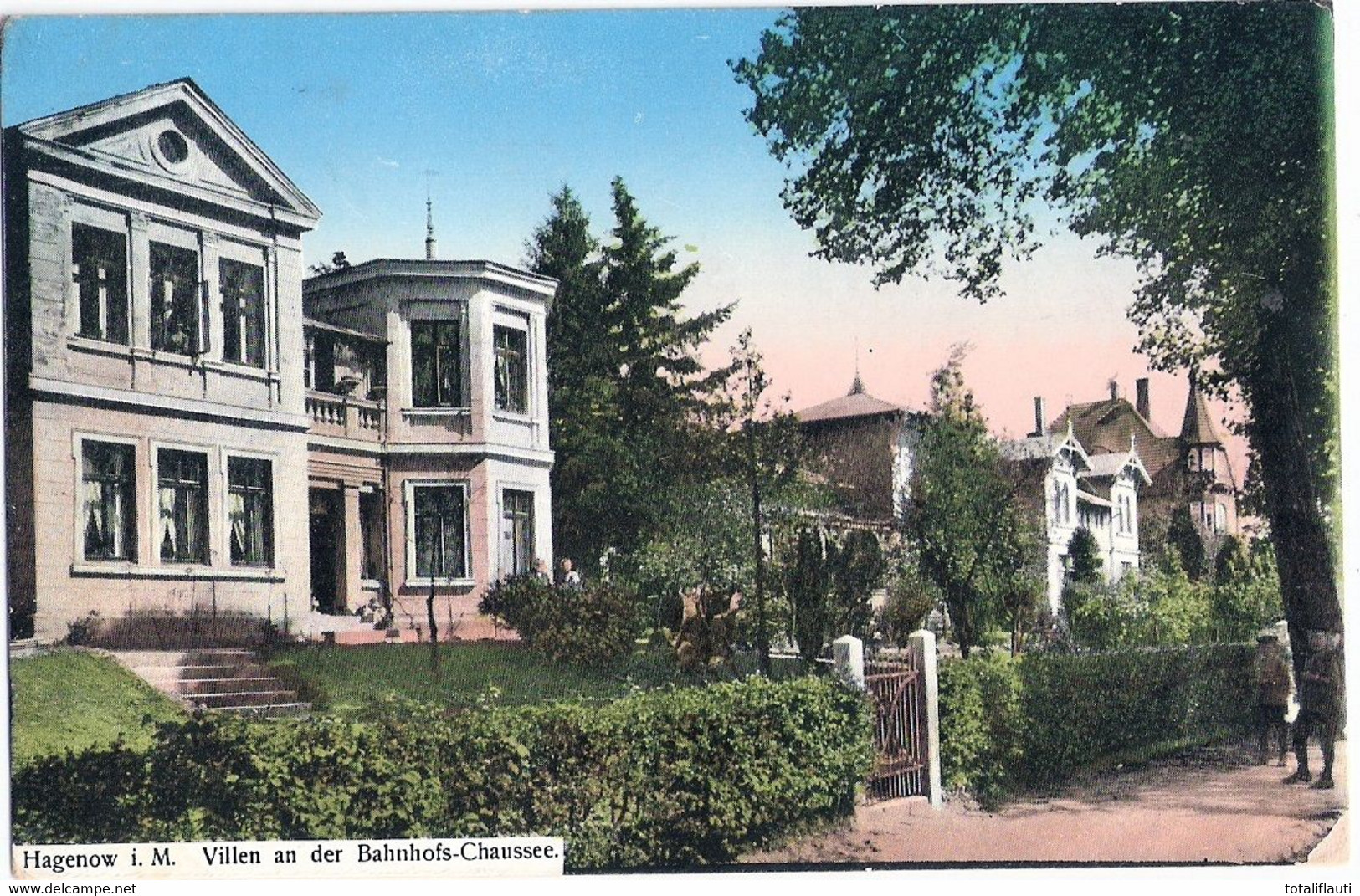 HAGENOW Mecklenburg Villen An Der Bahnhof Chaussee Color Belebt Marke Abgefallen - Hagenow