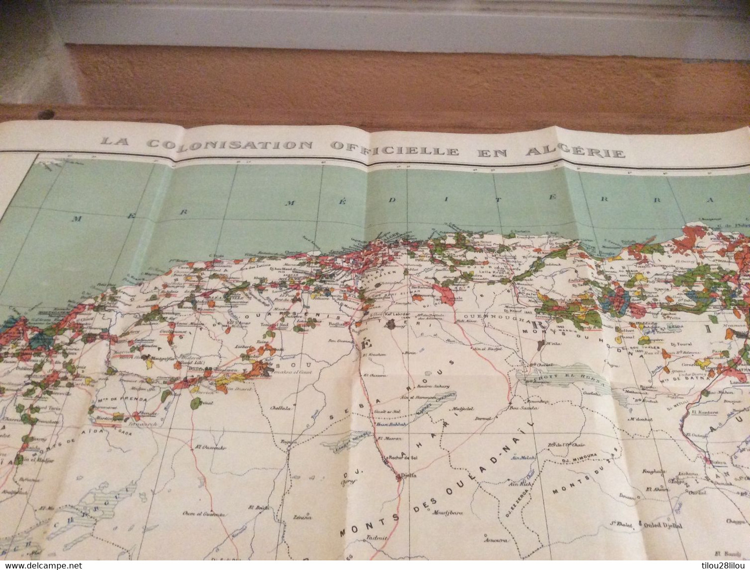 CARTE  COLONISATION DE LALGERIE 1930 - Landkarten