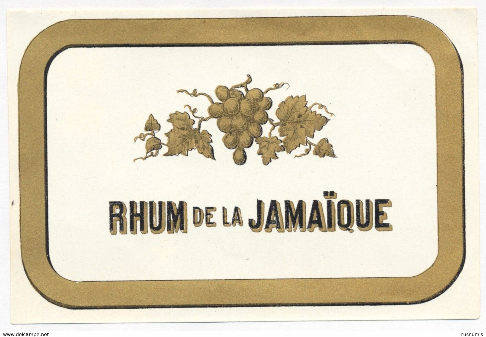 ETIQUETTE RHUM DE LA JAMAIQUE - Rhum