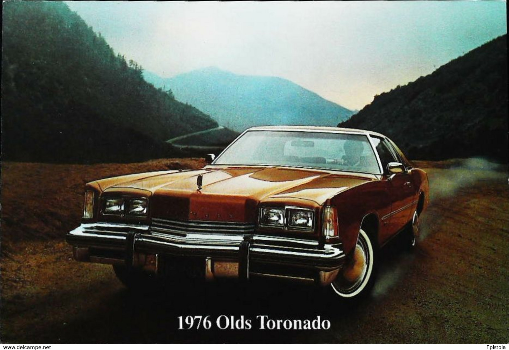 ► Automobile Publicité OLDSMOBILE - OLDS Tornado 1976  - Maxi Carte 17 X 12 Cm - Rutas Americanas