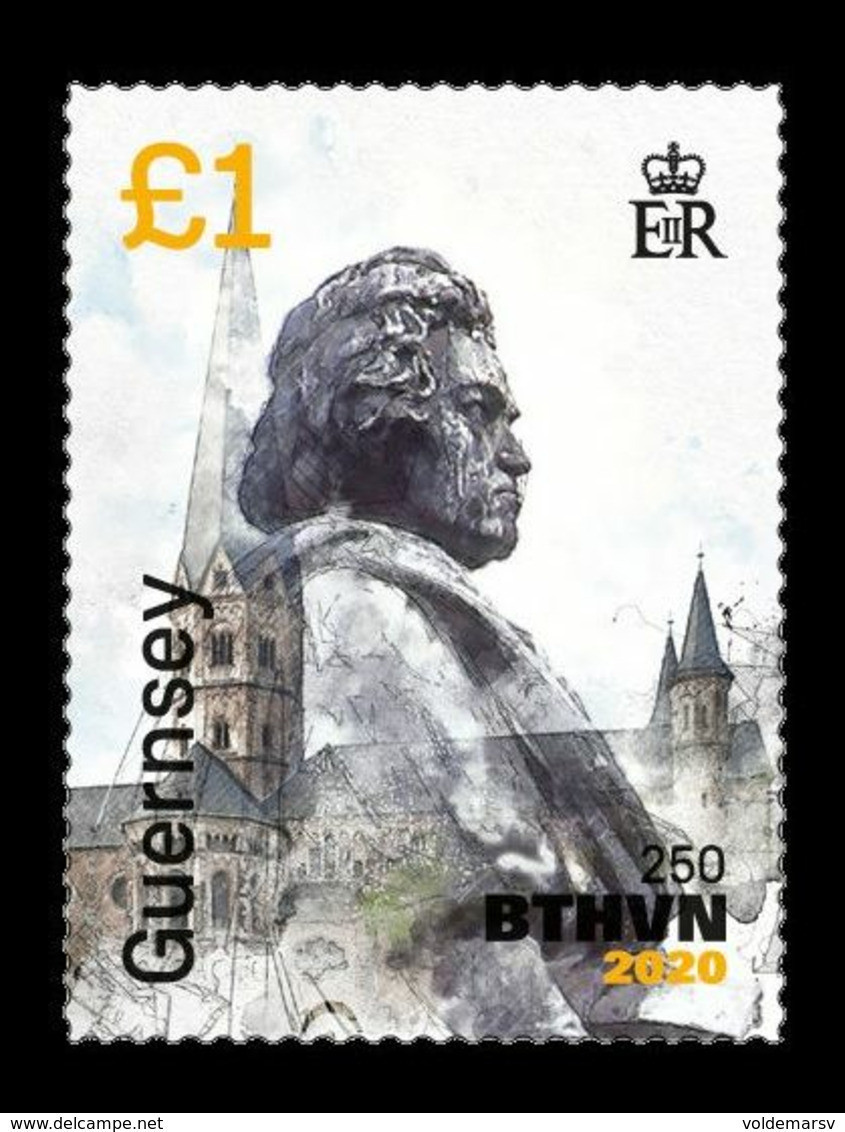 Guernsey 2020 Mih. 1785 Music. Composer Ludwig Van Beethoven (III) MNH ** - Guernsey