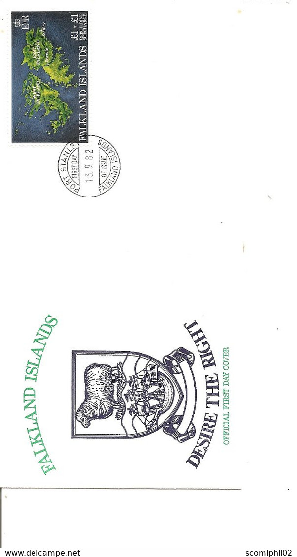 Iles ( FDC Des Falklands De 1982 à Voir) - Islas
