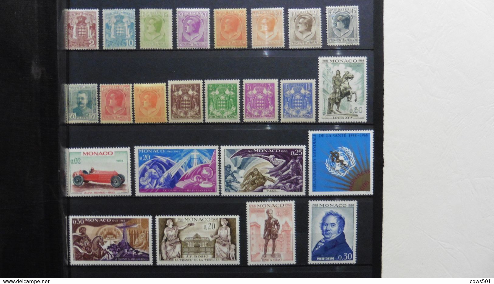 Europe > Monaco > Collections :24 Timbres Neufs Charnière - Collections, Lots & Séries