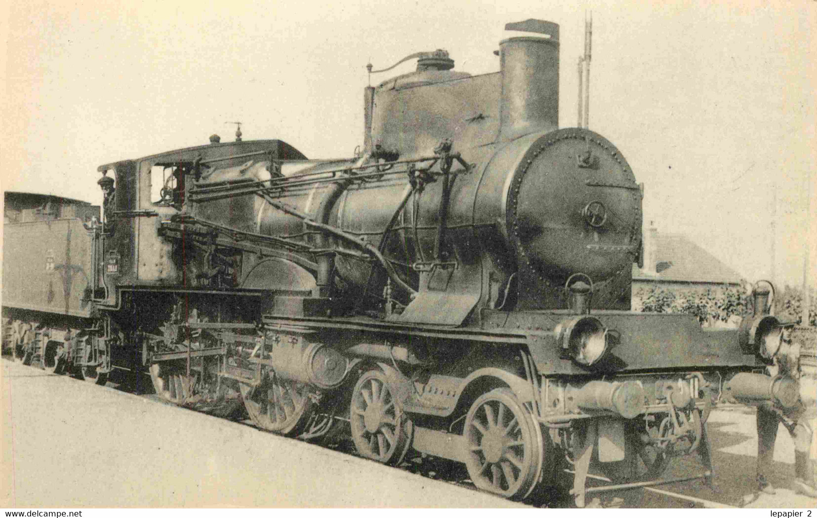 Thème Train Machine 220 A 11 (ex C 71) Locomotives Du Sud Est (ex PLM) CP Ed. H.M.P. N°575 Locomotive Vapeur - Treinen