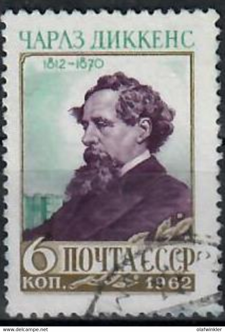 1962 150th Birthday Charles Dickens Zag 2593 / Sc 2589 / YT 2513 / Mi 2592 Used / Oblitéré / Gestempelt - Oblitérés