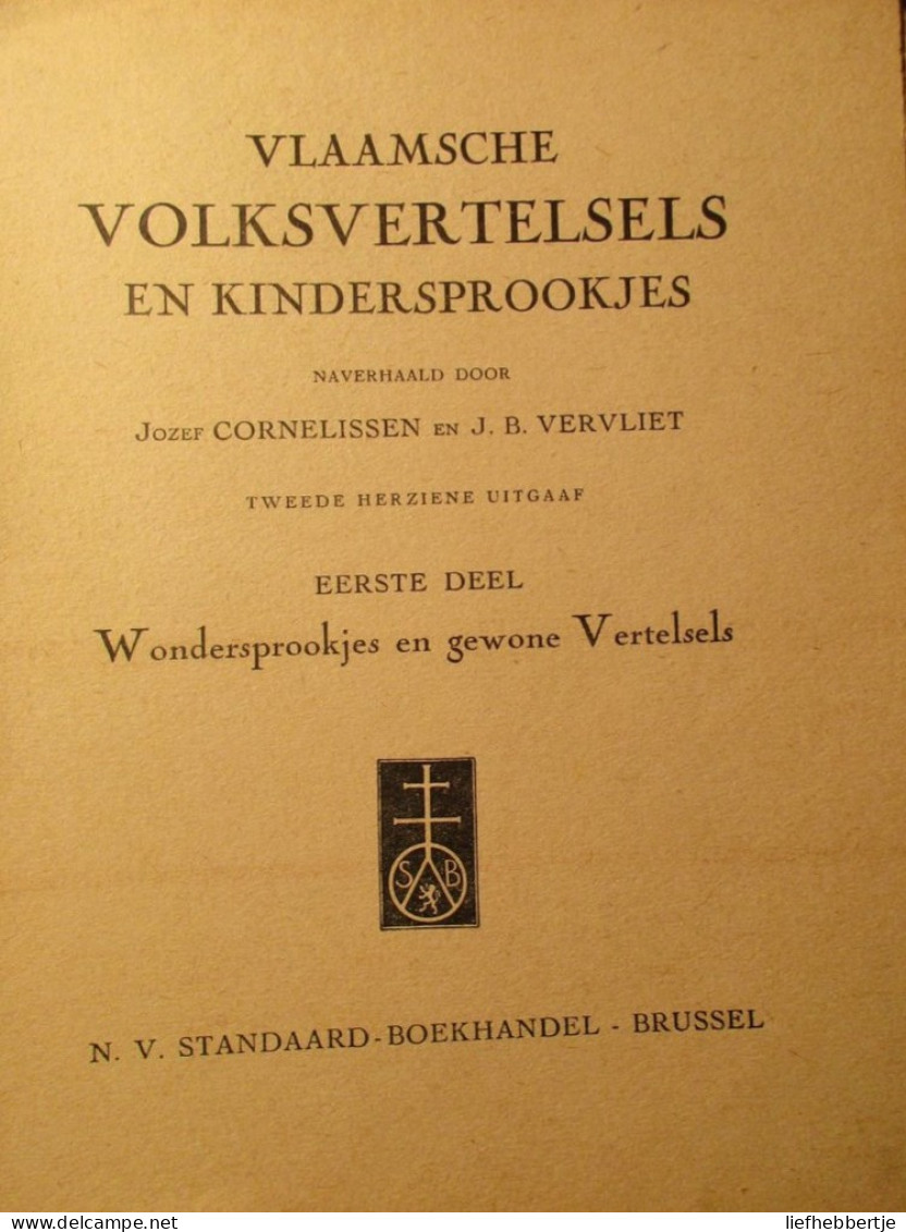 Vlaamsche Volksvertelsels - Door Guido Gezelle - Volksverhalen Sprookjes - Naverteld Door J. Cornelissen En J. Vervliet - Other & Unclassified