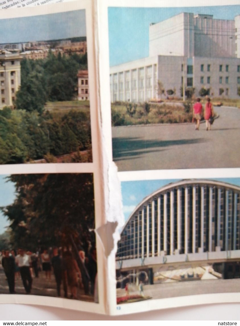 USSR..VINTAGE FOLDING BOOK WITH OLD PHOTOS  OF KHARKOV