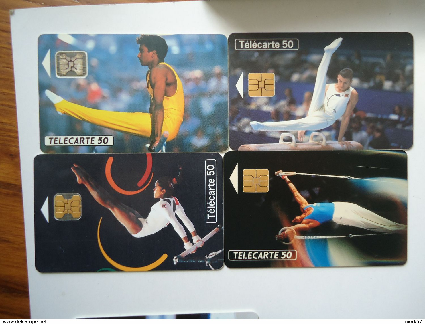 FRANCE CARDS  SET  4  INSTRUMENTAL GYMNASTICS - Unclassified