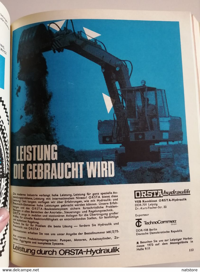 1973..VINTAGE CATALOGUE..LEIPZIGER HERBSTMESSE..DDR..FUR WELTOFFENEN HANDEL UND TECHNISCHEN FORTSCHRITT - Kataloge