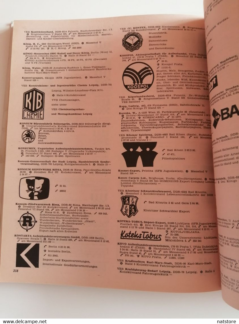 1973..VINTAGE CATALOGUE..LEIPZIGER HERBSTMESSE..DDR..FUR WELTOFFENEN HANDEL UND TECHNISCHEN FORTSCHRITT