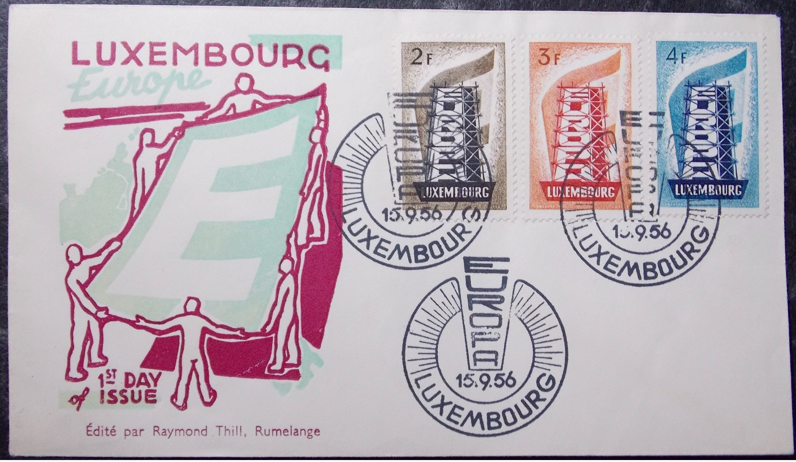 LUXEMBOURG LUXEMBURG - EUROPA 1956 EUROPE FDC - FDC