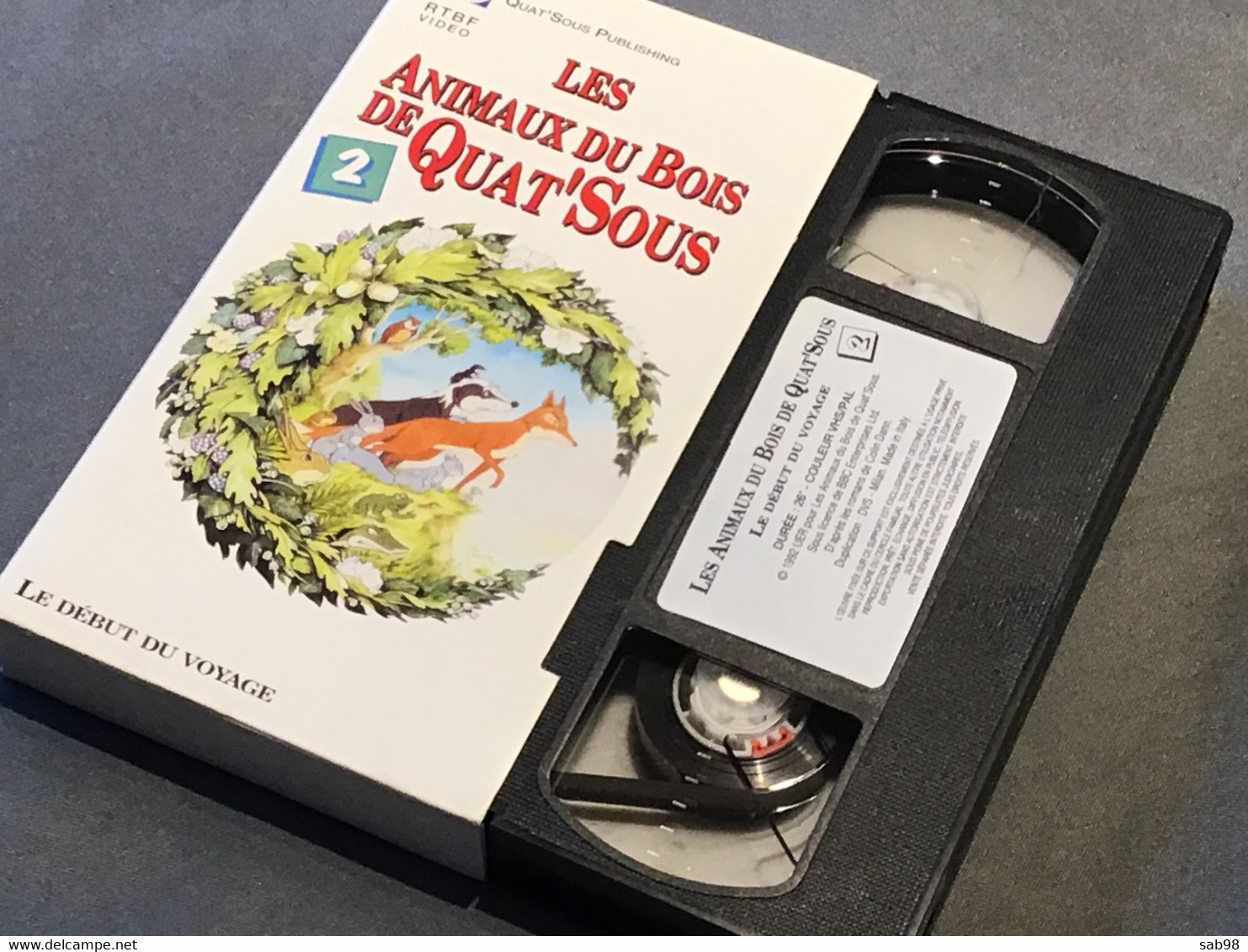 Les Animaux Du Bois De Quat’Sous Lot De 13 Cassettes VHS Introuvable Dans La Plupart Des Commerces Carton Et VHS De 1992 - Cartoni Animati