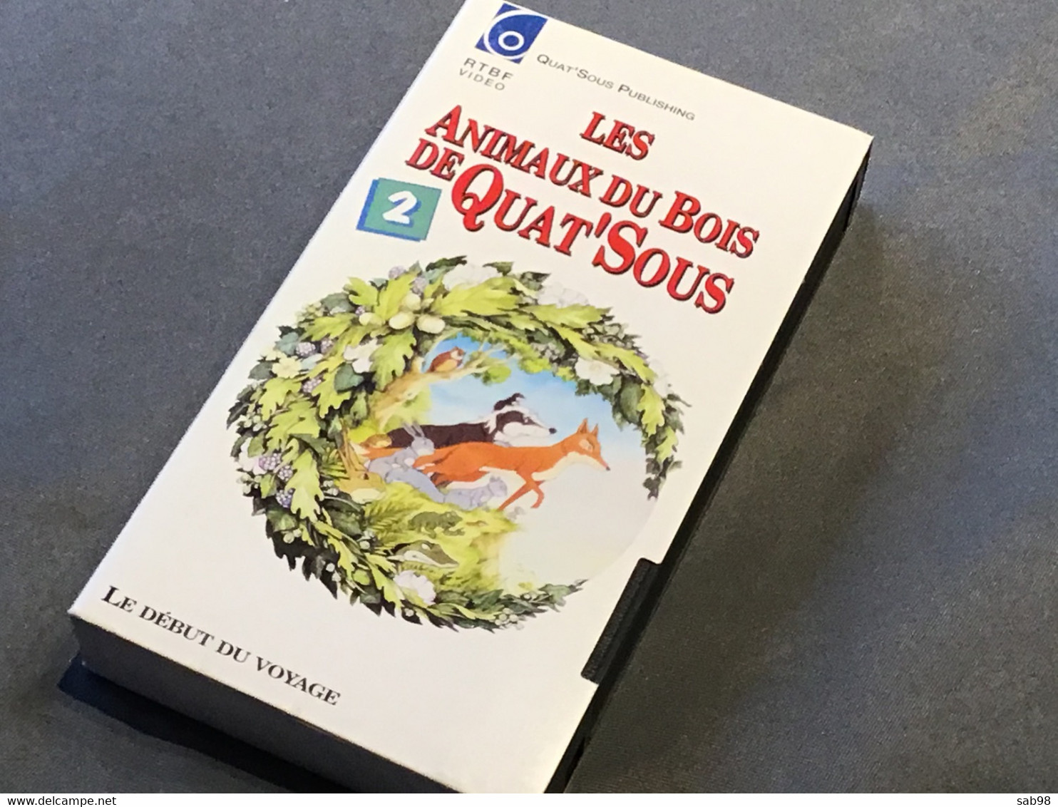 Les Animaux Du Bois De Quat’Sous Lot De 13 Cassettes VHS Introuvable Dans La Plupart Des Commerces Carton Et VHS De 1992 - Dessins Animés