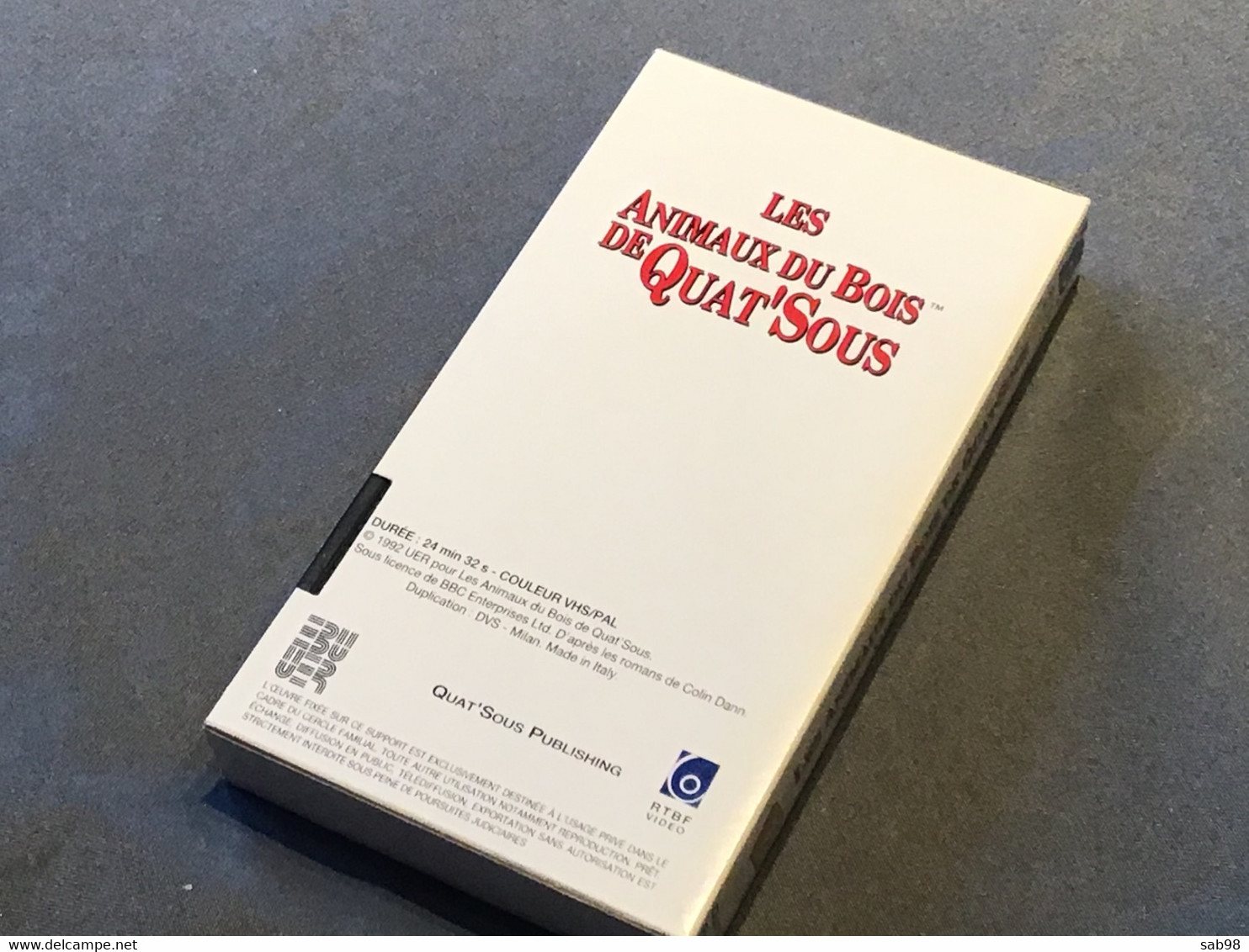 Les animaux du Bois de Quat’Sous Lot de 13 cassettes VHS Introuvable dans la plupart des commerces Carton et VHS de 1992