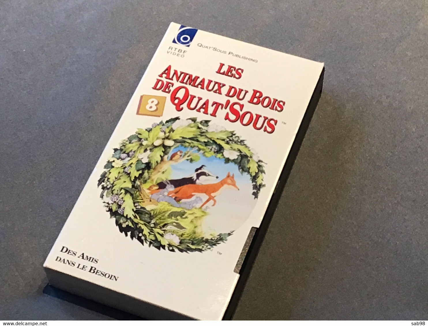 Les animaux du Bois de Quat’Sous Lot de 13 cassettes VHS Introuvable dans la plupart des commerces Carton et VHS de 1992