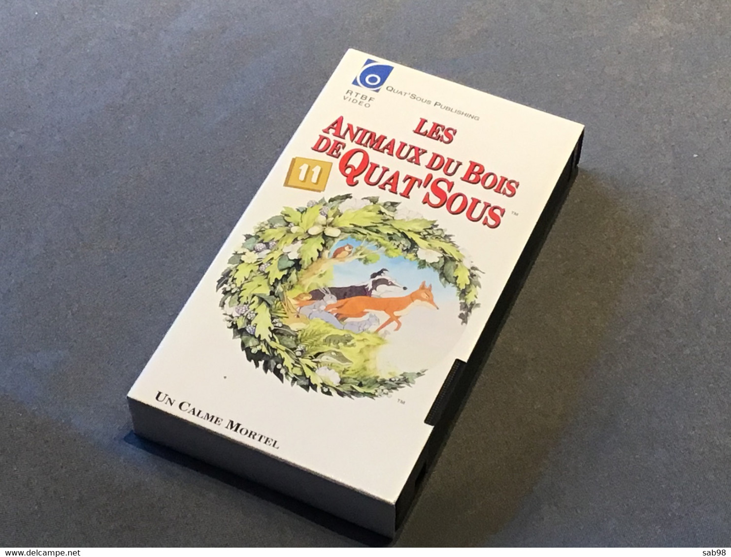 Les animaux du Bois de Quat’Sous Lot de 13 cassettes VHS Introuvable dans la plupart des commerces Carton et VHS de 1992