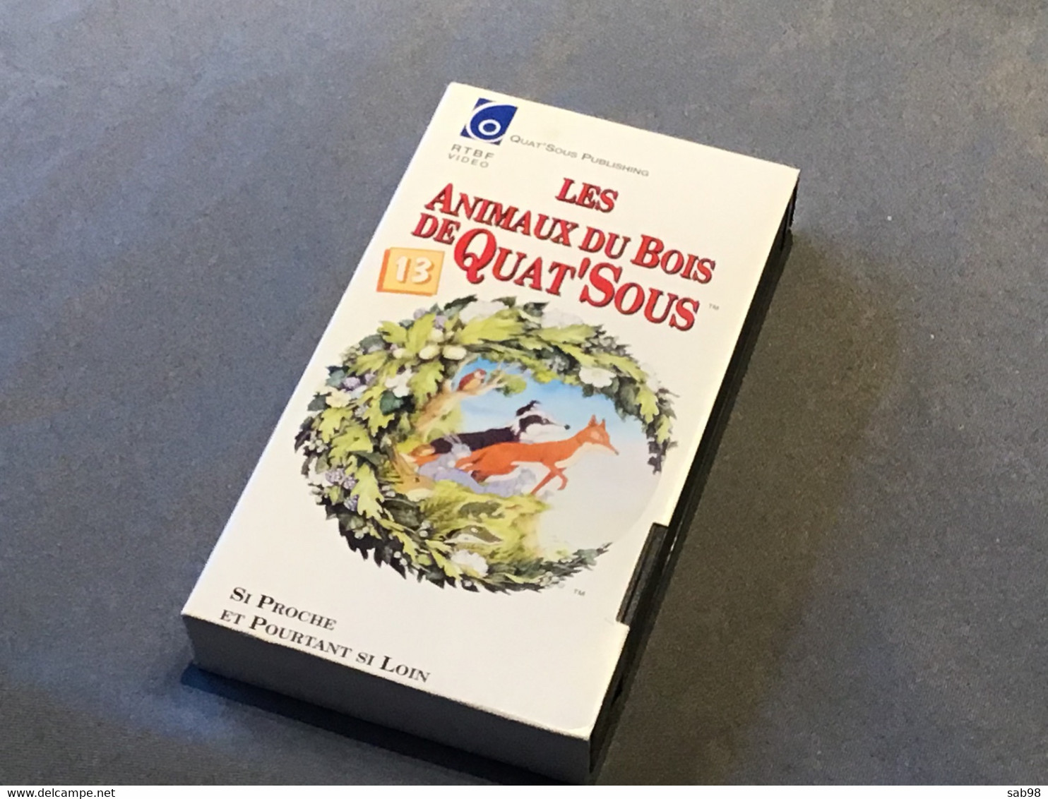 Les animaux du Bois de Quat’Sous Lot de 13 cassettes VHS Introuvable dans la plupart des commerces Carton et VHS de 1992