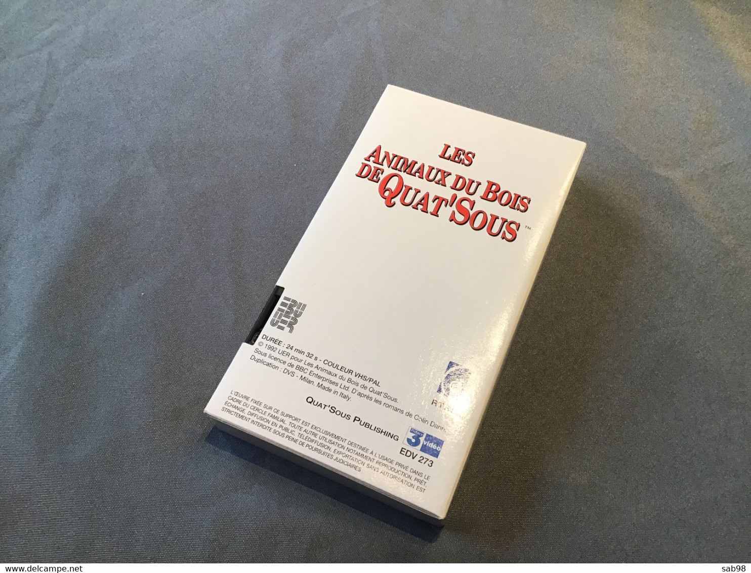 Les Animaux Du Bois De Quat’Sous D’après le Roman de !Colin Dann 1992 Première vente