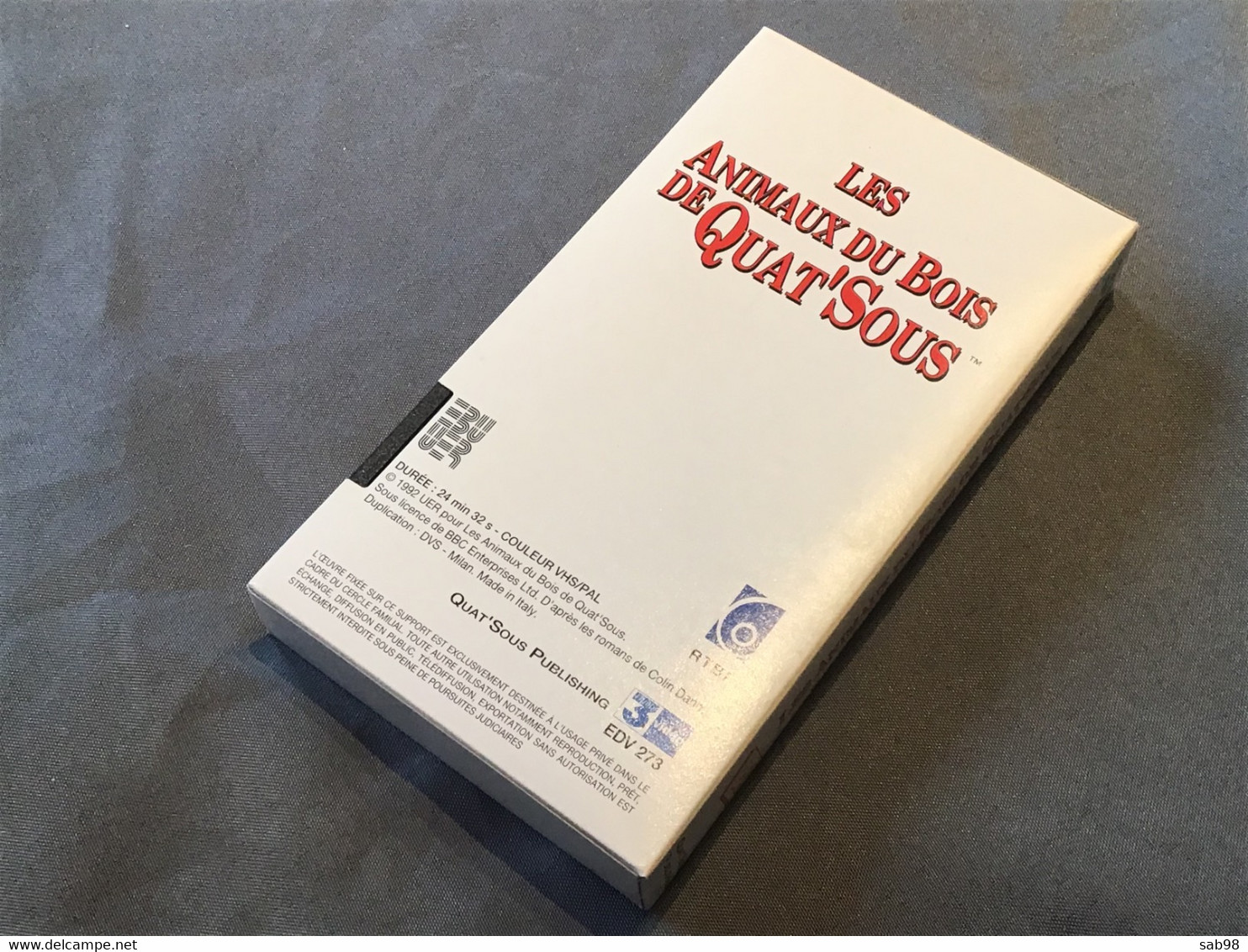 Les Animaux Du Bois De Quat’Sous D’après le Roman de !Colin Dann 1992 Première vente