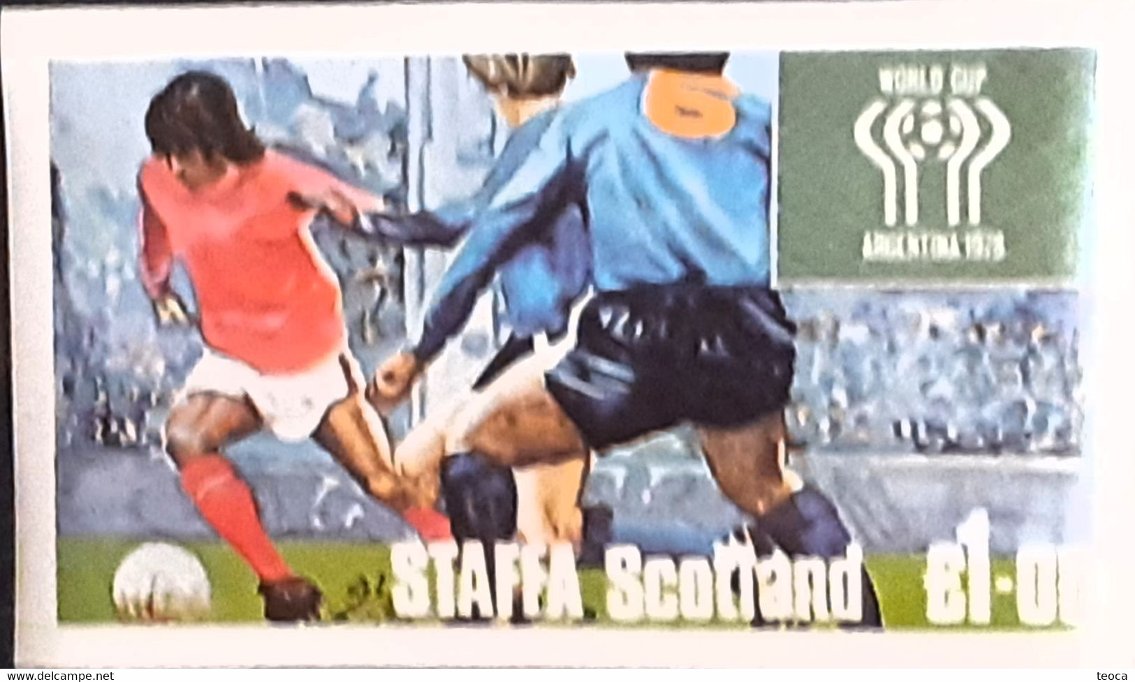 Soccer,football, World Cup Argentina 1978 , Bloc Imperfect  Mnh, Staffa Island - 1978 – Argentina