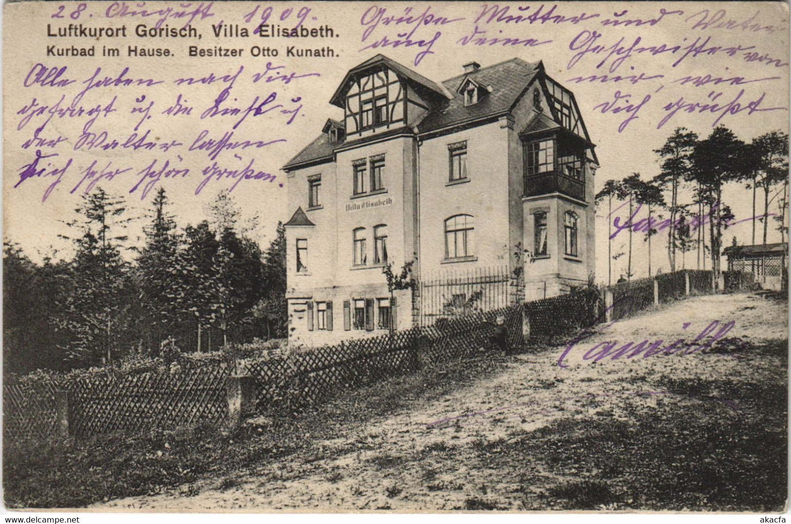 CPA AK GOHRISCH Villa Elisabetz GERMANY (978042) - Gohrisch