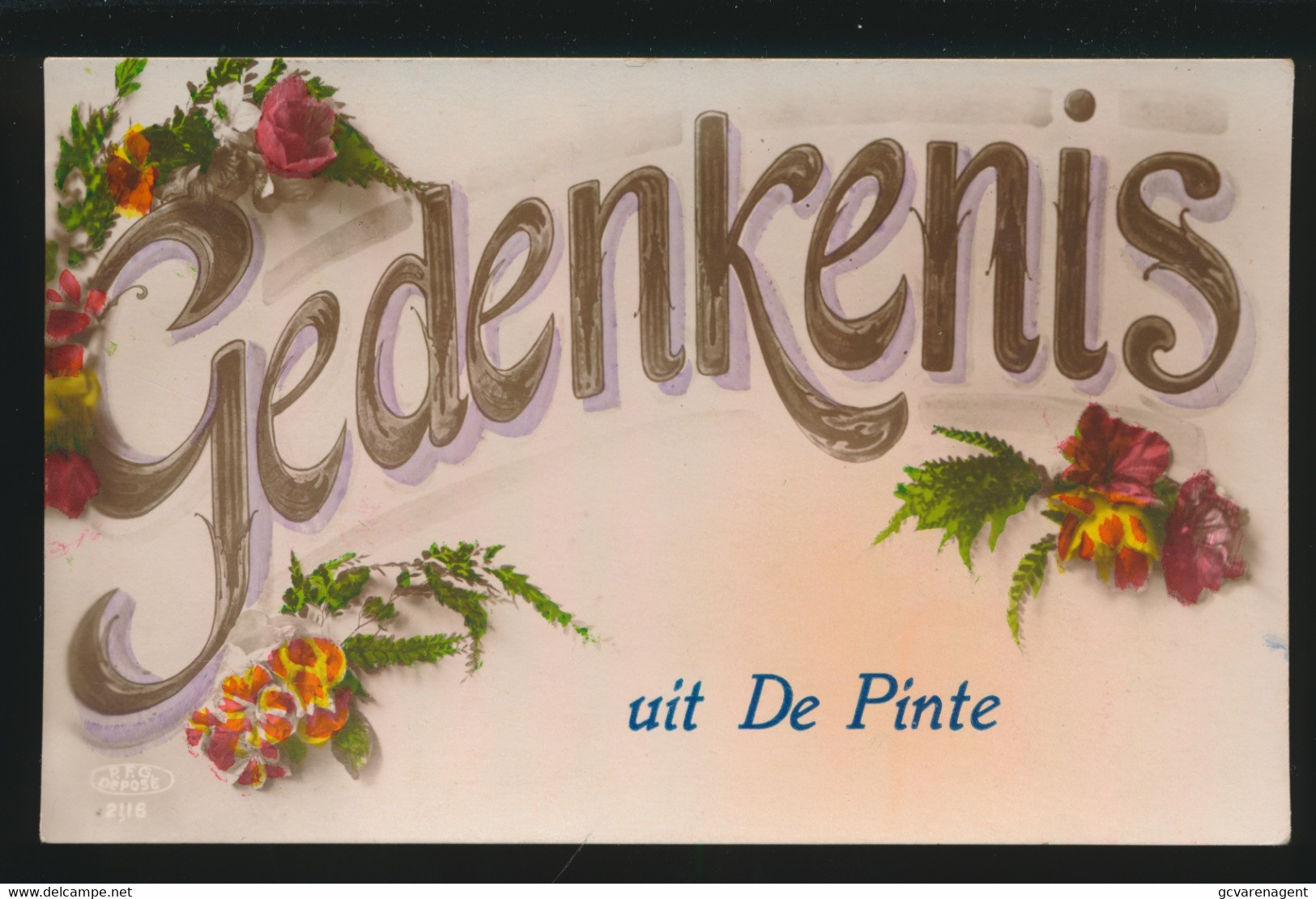 DE PINTE   GEDENKENIS UIT  DE PINTE - De Pinte