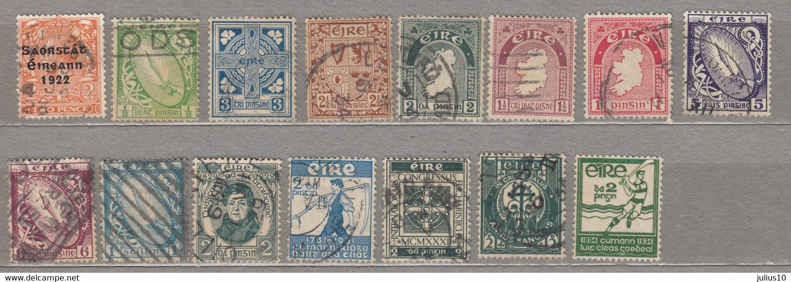 Ireland Small Used (o) Lot 26776 - Collections, Lots & Séries