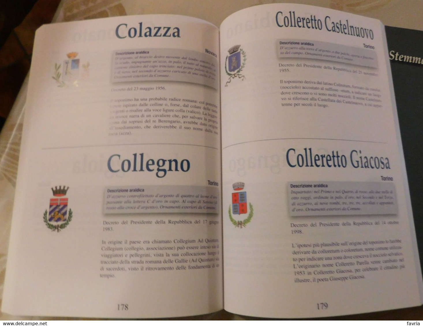 2 Volumi: STEMMARIO CIVICO PIEMONTESE #  Consiglio Regionale Del Piemonte 2016  # 604 Pag. # - A Identifier