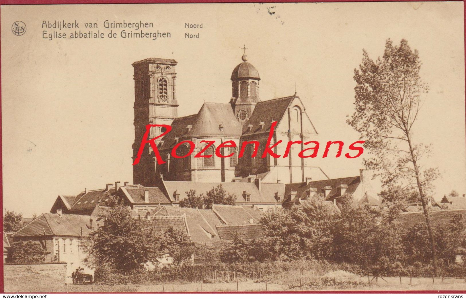 Abdijkerk Van Grimberghen Grimbergen Noord Eglise Abbatiale De Grimberghen Nord  (In Zeer Goede Staat) - Grimbergen