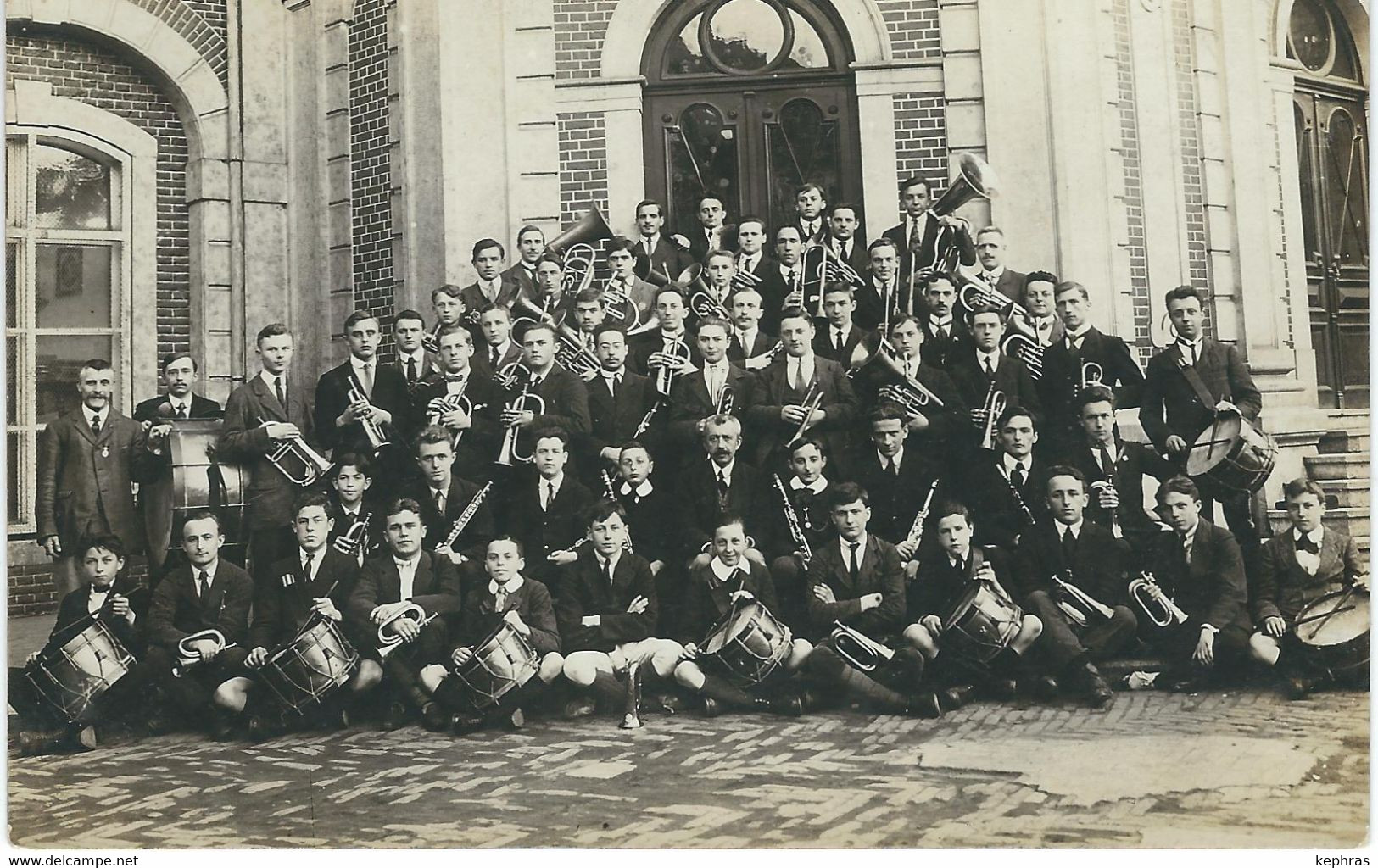 MALONNE : RARE CARTE PHOTO 1920 - Harmonie De St Berthuin - Namur