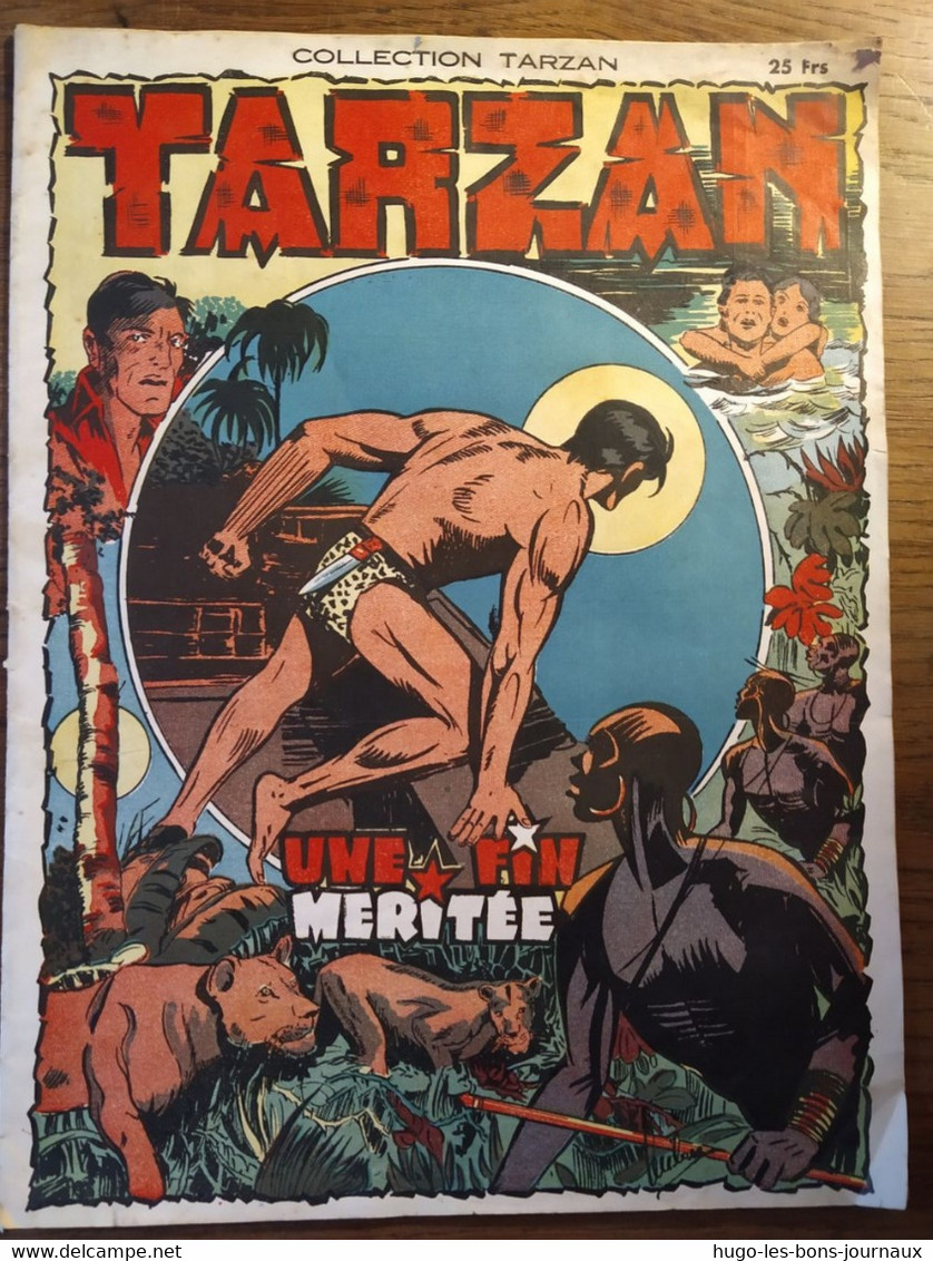 Tarzan,une Fin Méritée _Collection Tarzan N°40_1947_les Edition Mondiales_N.M.P.P - Tarzan