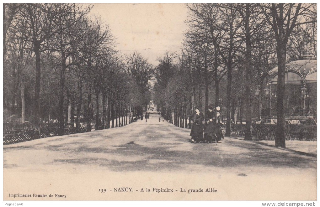 Cp , 54 , NANCY , A La Pépinière , La Grande Allée - Nancy