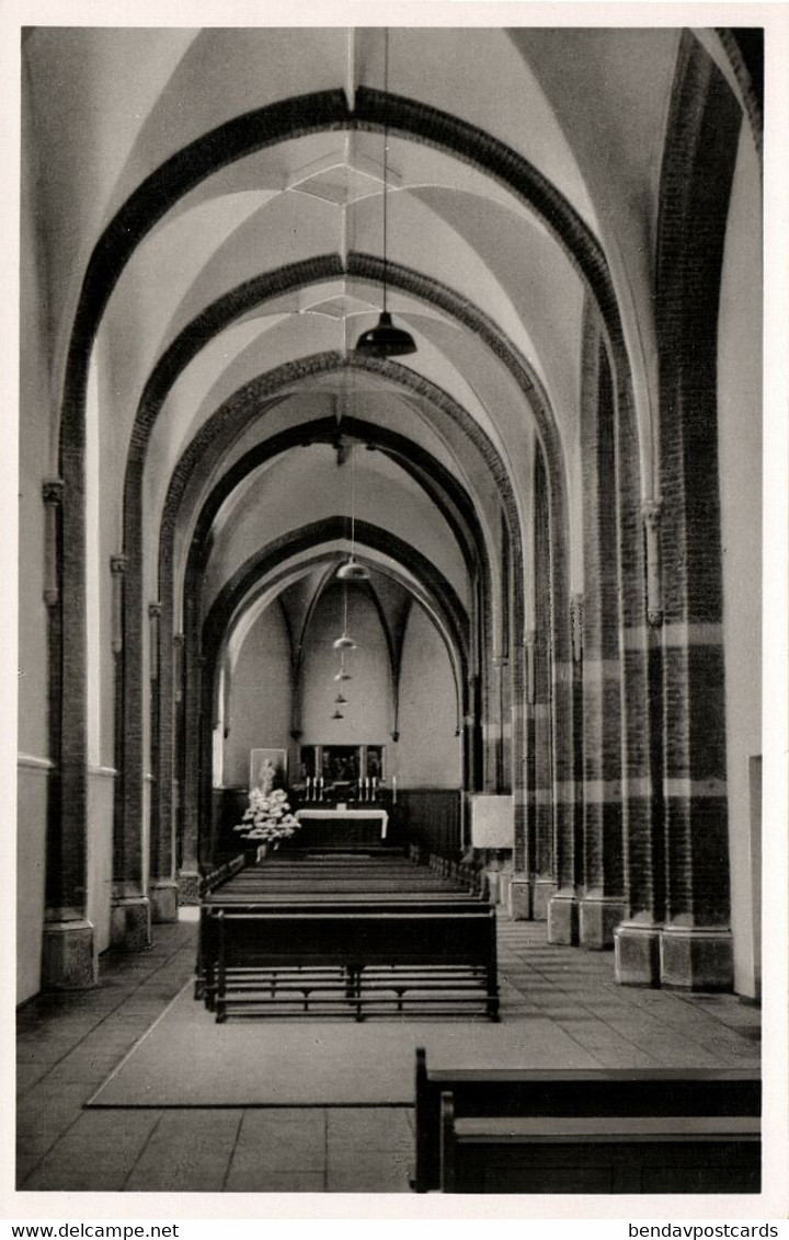 EMMERICH, St. Adelgundis, Aufgebautes Seitenschiff, Innen (1957) AK - Emmerich