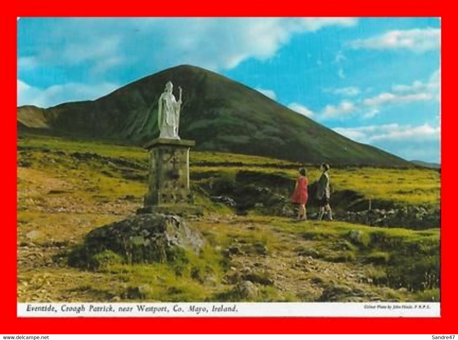 3 CPSM/gf IRELAND. Eventide, Croagh Patrick / Greetings From The Aran Islands / The Ingratiating Island...M054 - Mayo