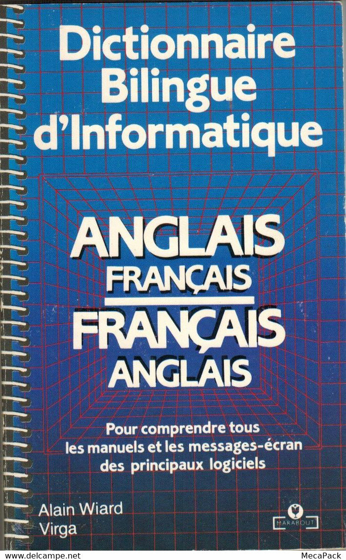 Dictionnaire Bilingue D'informatique Anglais-Français Français-Anglais - Marabout MS 699 (1985) - Informática