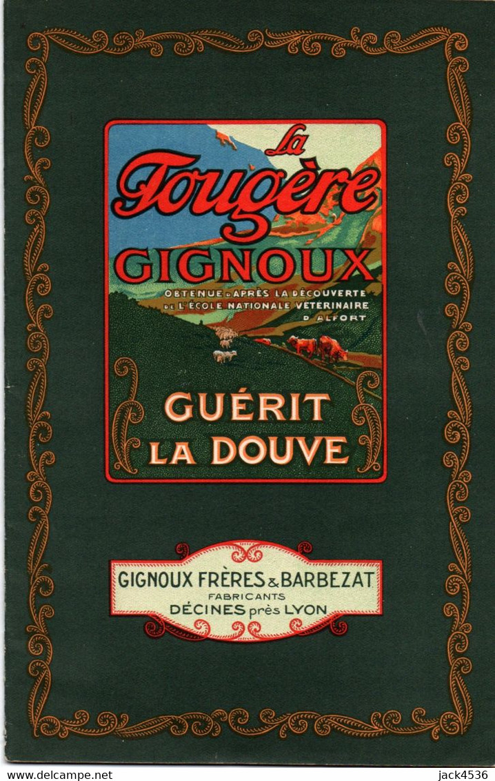 Livret De 32 Pages - La FOUGERE GIGNOUX Guérit La Douve - Laboratoire GIGNOUX Frères Et BARBEZAT à DECINES ( 38 ) - Publicités