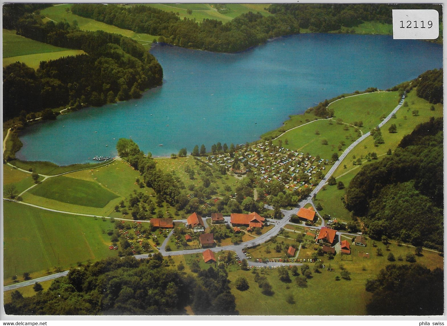 Flugaufnahme Campingplatz Und Naturstrandbad Türlersee Hausen Am Albis - Hausen Am Albis 