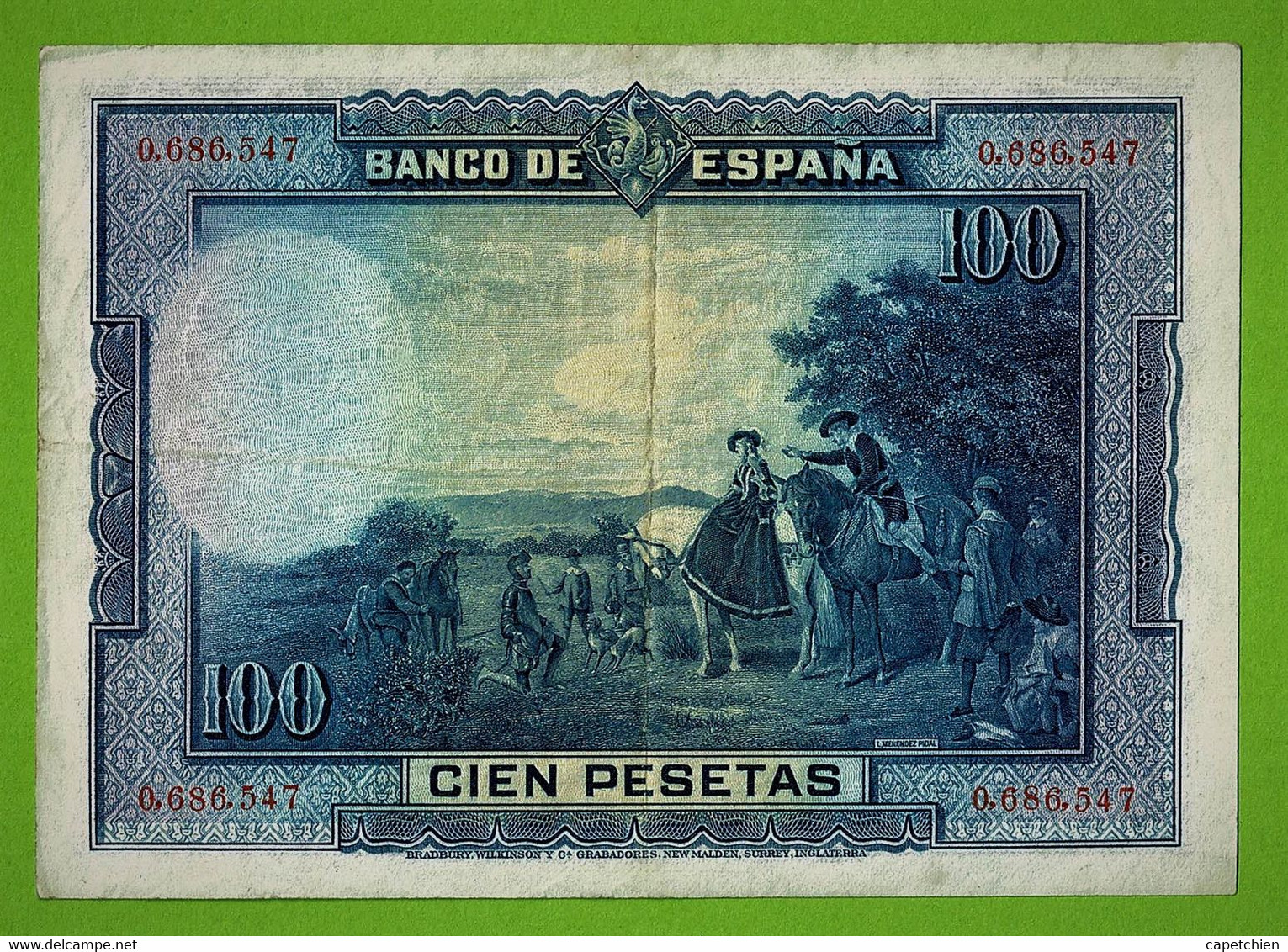 ESPAGNE / CIEN PESETAS / 100 PESETAS / 15 AOUT 1928 - 100 Pesetas