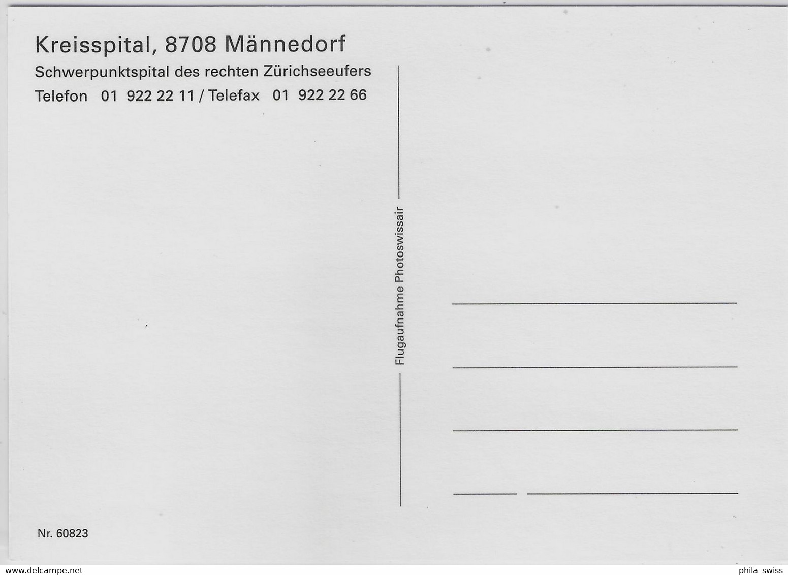 Flugaufnahme Kreisspital Männedorf - Männedorf