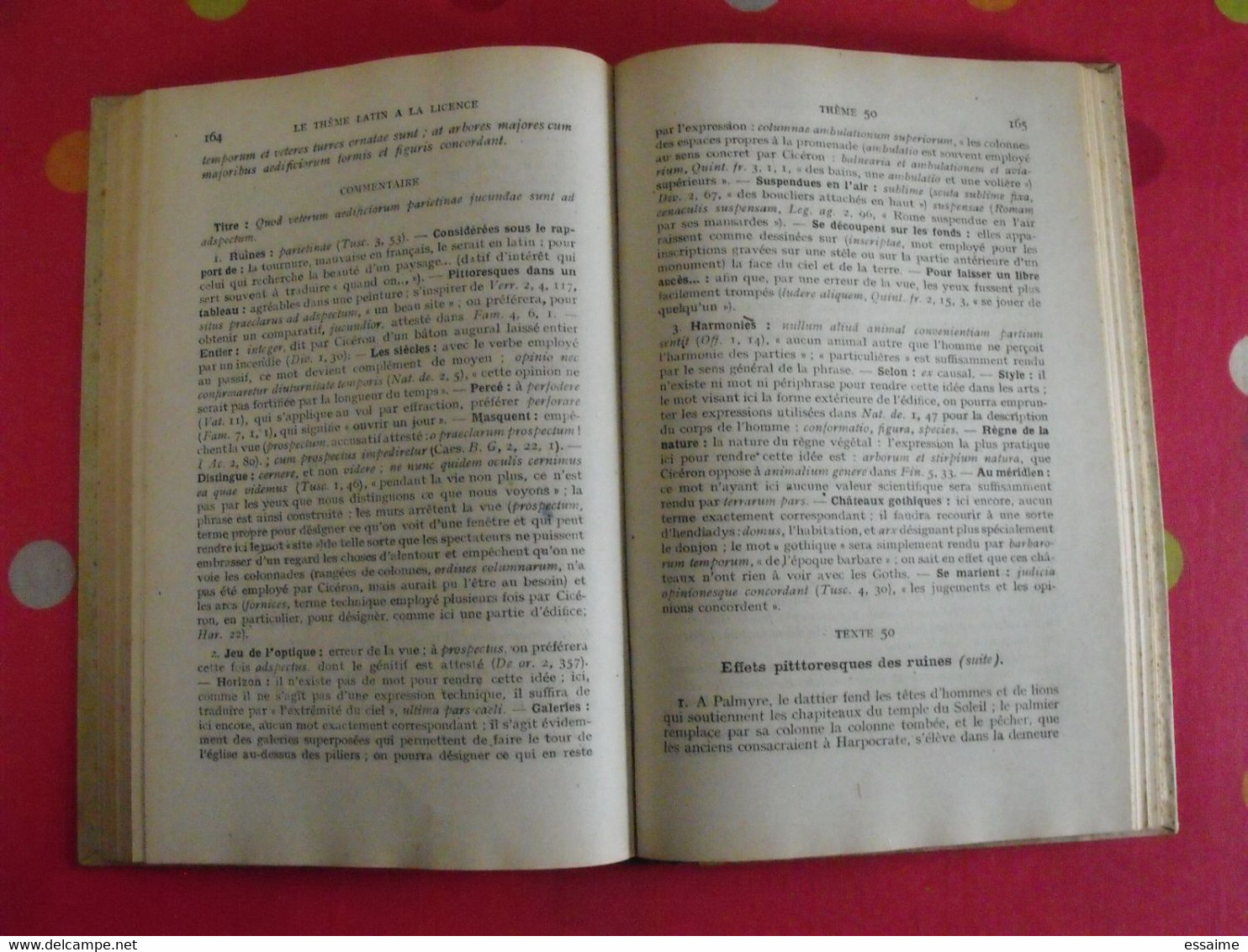 Le Thème Latin à La Licence Es-lettres. Guillemin. Bibliothèque Des Humanités.  Hatier 1945 - 18 Ans Et Plus