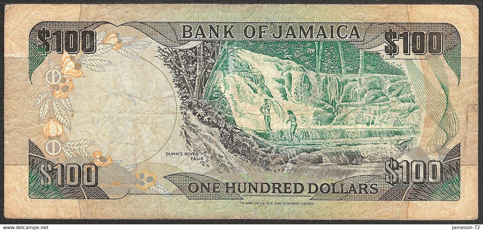 JAMAICA - 100 Dollars 1991 "Sir Donald Sangster" P# 75a - Edelweiss Coins - Jamaique