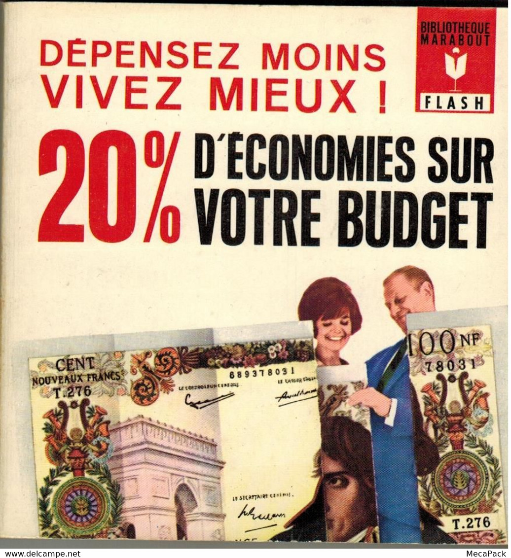 Marabout Flash N°195 - Dépensez Moins Vivez Mieux! 20% D'économies Sur Votre Budget (1965) - Comptabilité/Gestion