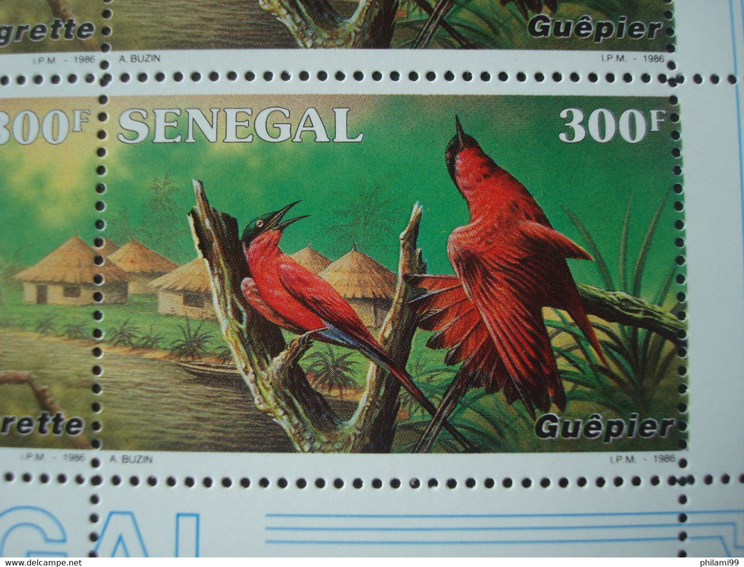 SENEGAL 1987 5 FULL SHEETS MNH** BUZIN CASAMANCE MAMMALS BIRDS 1986  Nr 722/725 + 726/727