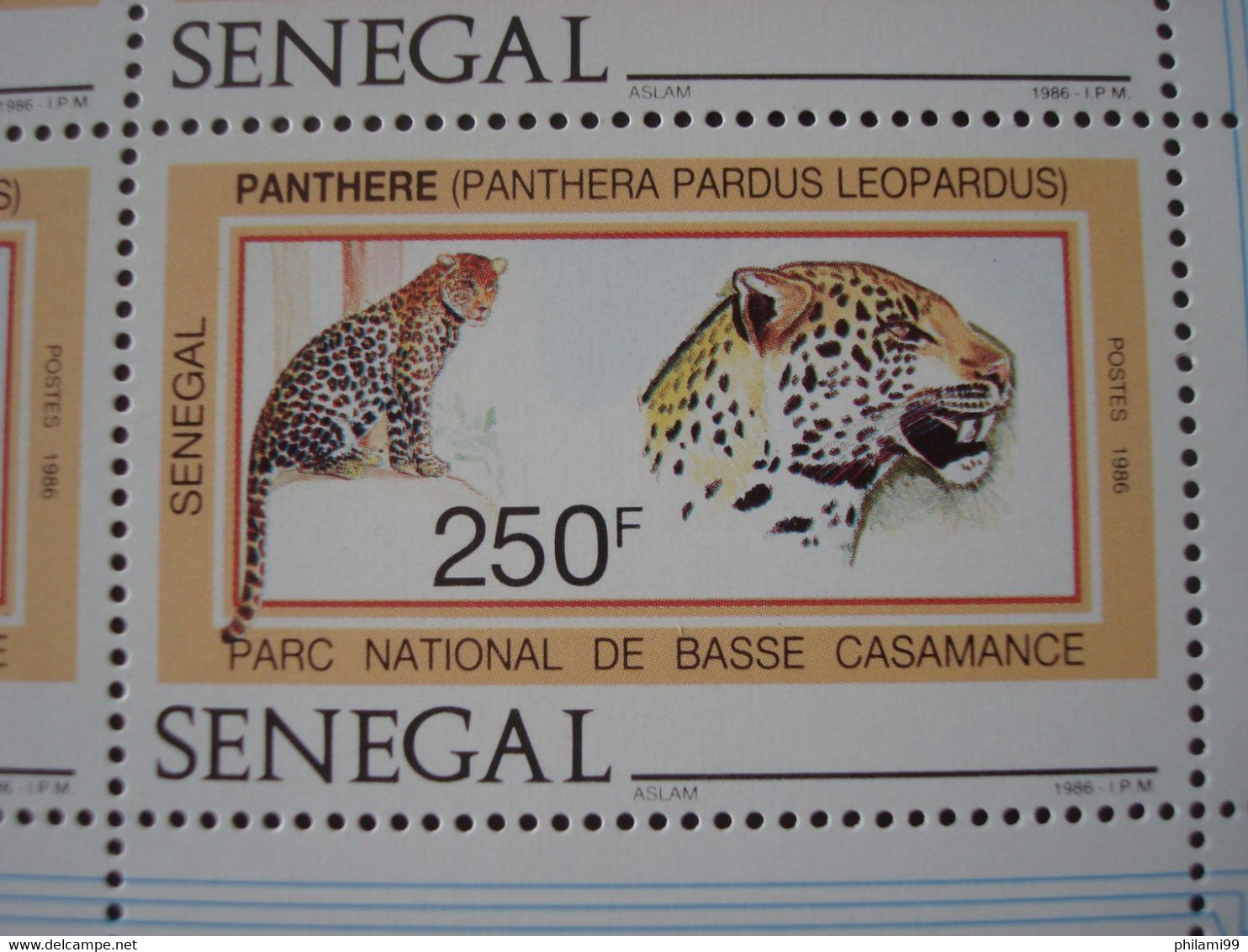 SENEGAL 1987 5 FULL SHEETS MNH** BUZIN CASAMANCE MAMMALS BIRDS 1986  Nr 722/725 + 726/727