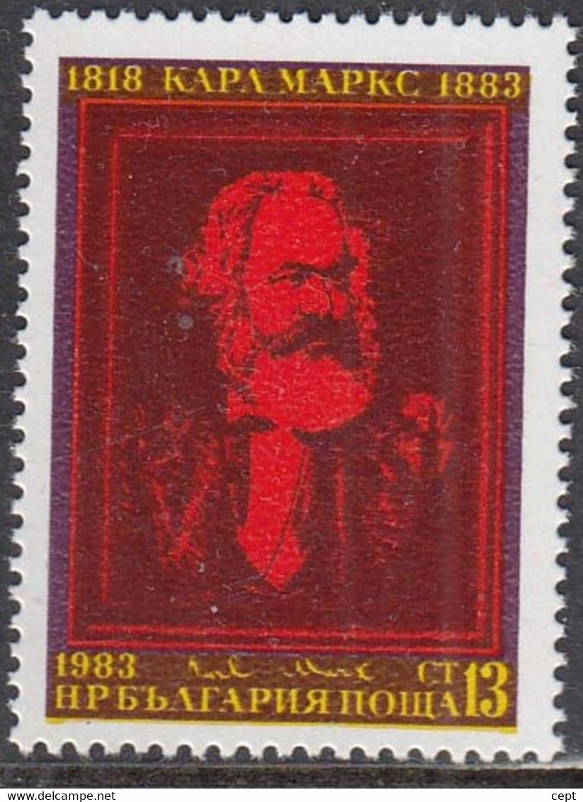 Karl Marx (Mi3164) - Bulgaria / Bulgarie 1983 - Stamp  MNH** - Karl Marx