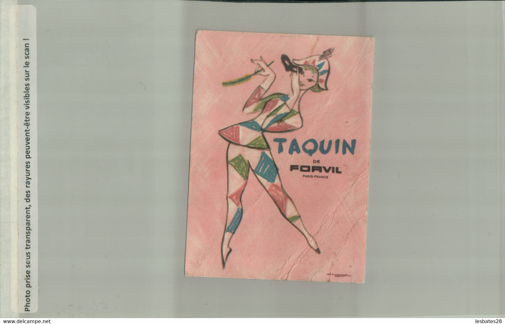 PARFUM TAQUIN DE FORVIL  PARIS  PUBLICITE     (2020 DECEMBRE 455) - Zonder Classificatie