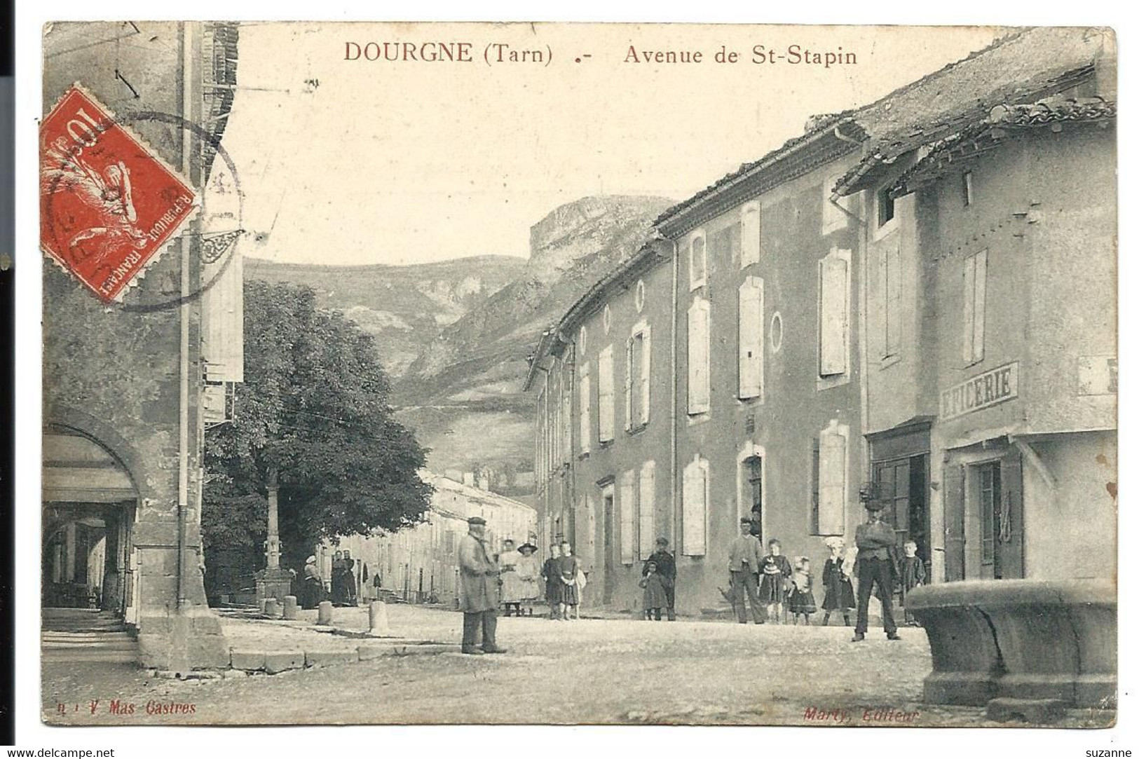 DOURGNE - Tarn - Avenue SAINT-STAPIN (1906) - Dourgne