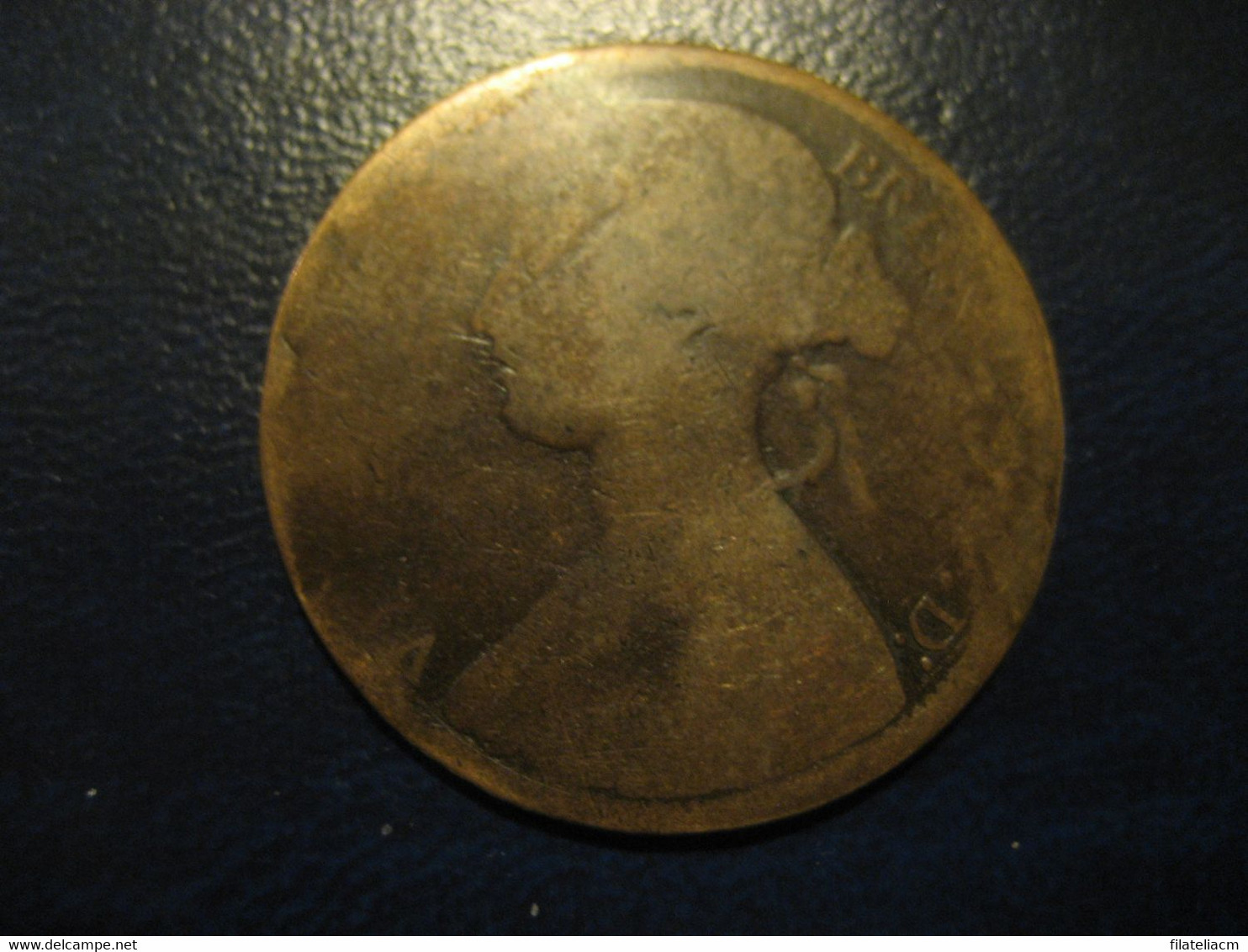 One Penny 1870 Queen Victoria Bronze Coin UK England Great Britain - Otros & Sin Clasificación