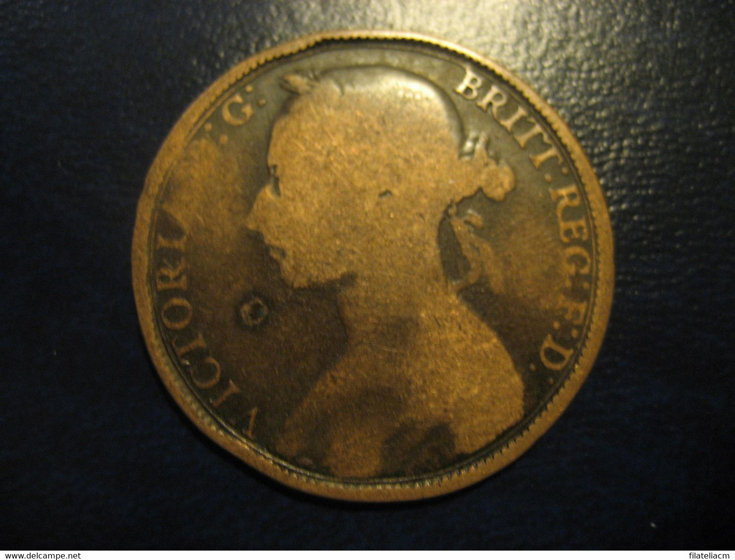 One Penny 1891 Queen Victoria Bronze Coin UK England Great Britain - Otros & Sin Clasificación