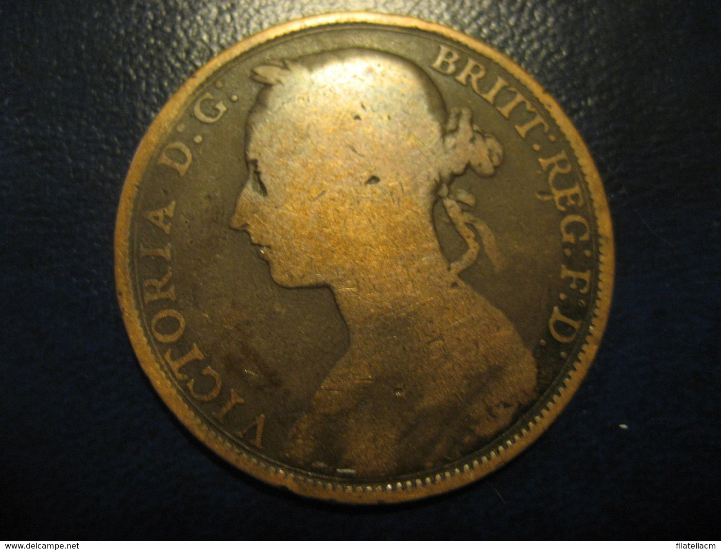 One Penny 1894 Queen Victoria Bronze Coin UK England Great Britain - Otros & Sin Clasificación